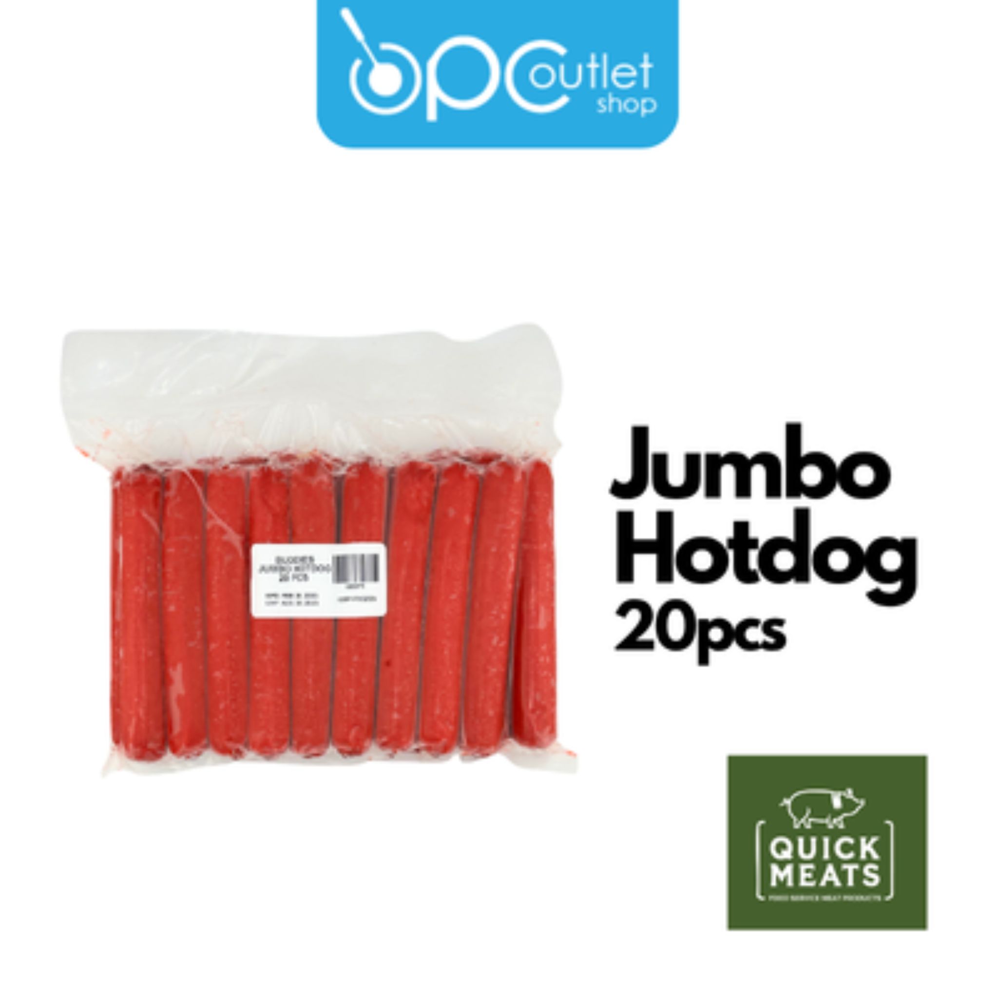 Quickmeats Jumbo Hotdog 6 in x 20s